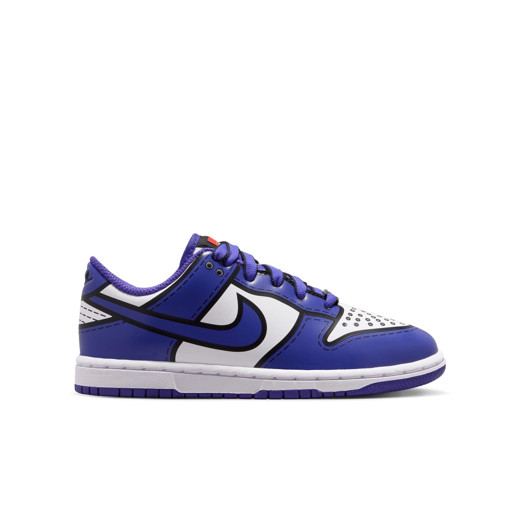Nike Dunk Low x LEGO Collection "Bright Concord" Preschool Kids' Shoe - WHITE/BRIGHT CONCORD/RUSH RED